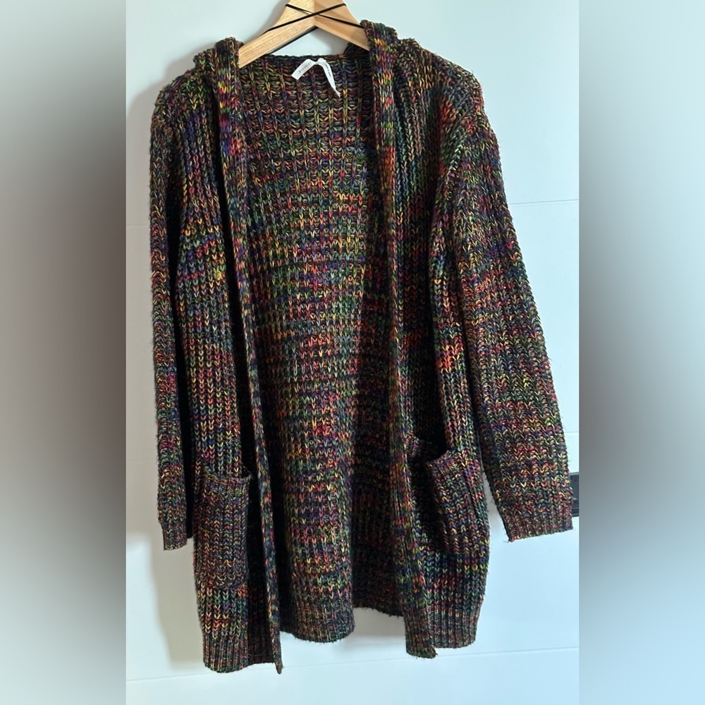 Dreamers: Women’s Hooded Open Front Cardigan- Size Medium